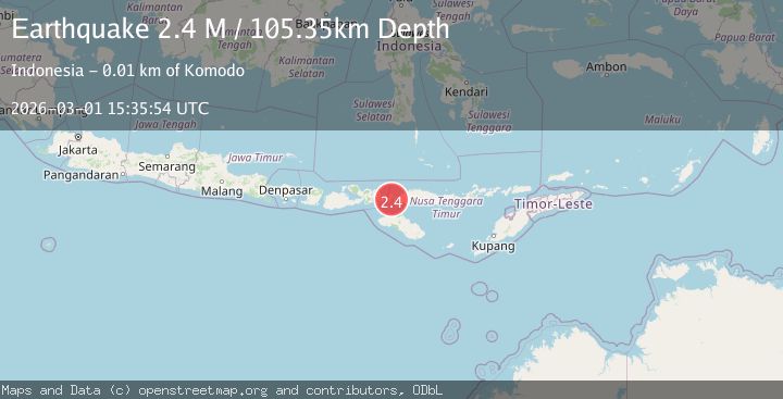 Map of Flores Region, Indonesia