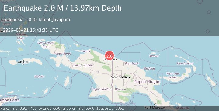 Map of Near North Coast of West Papua