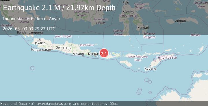 Map of Sumbawa Region, Indonesia