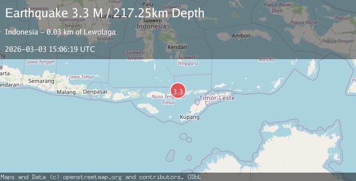 Map of Flores Region, Indonesia