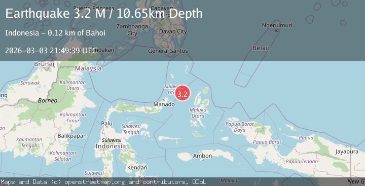 Map of Northern Molucca Sea