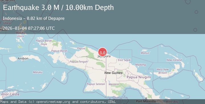 Map of Near North Coast of West Papua