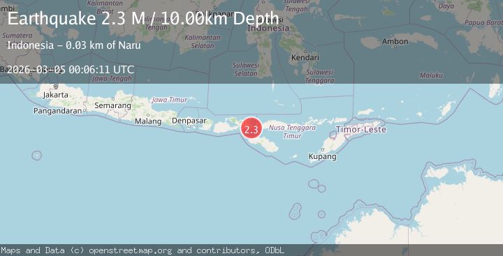 Map of Flores Region, Indonesia