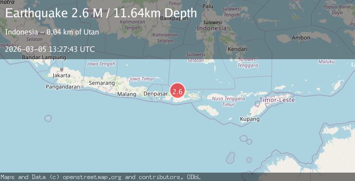 Map of Sumbawa Region, Indonesia