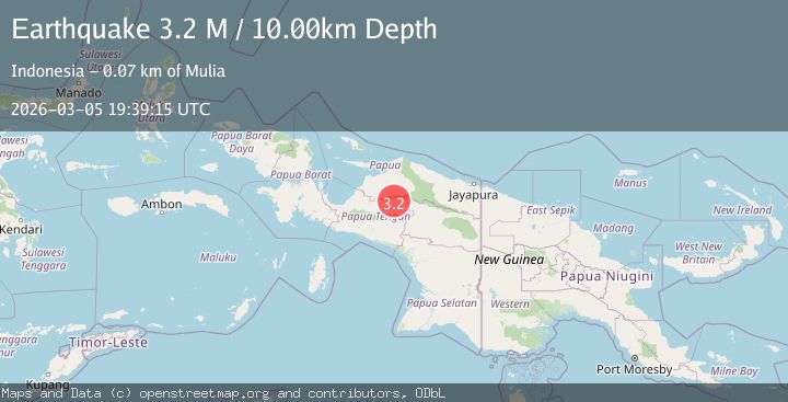 Map of West Papua, Indonesia
