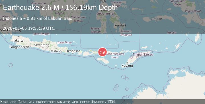 Map of Flores Region, Indonesia