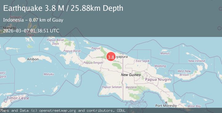 Map of Near North Coast of West Papua