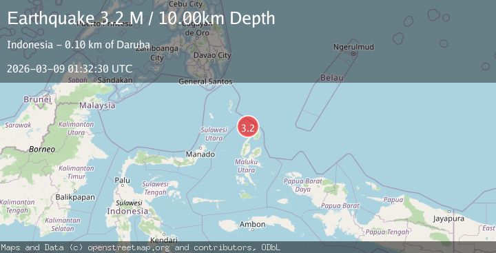Map of Northern Molucca Sea