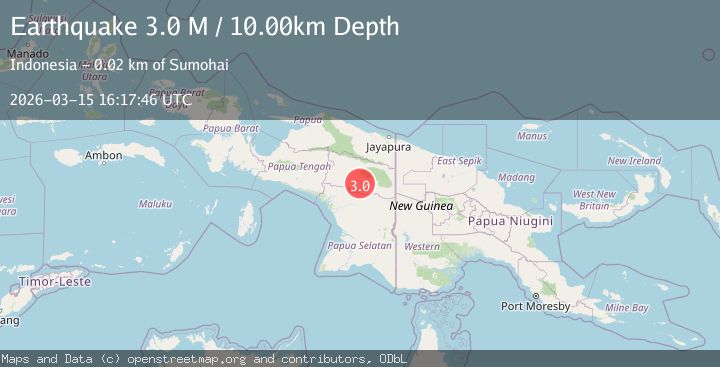 Map of West Papua, Indonesia
