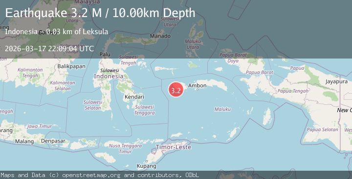 Map of Buru, Indonesia