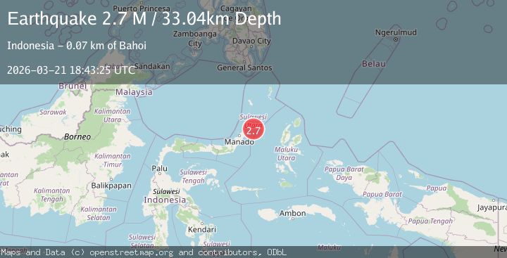 Map of Northern Molucca Sea