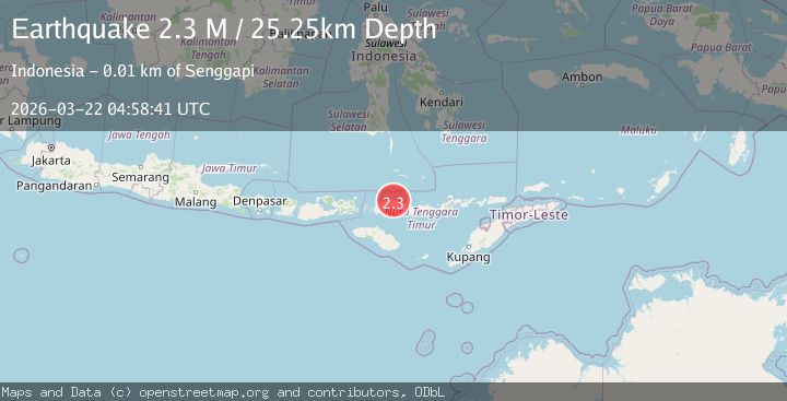 Map of Flores Region, Indonesia