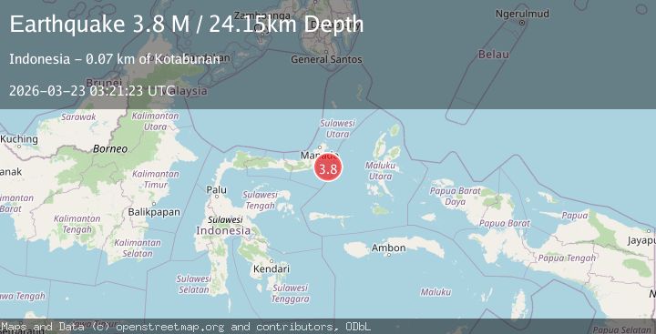 Map of Northern Molucca Sea