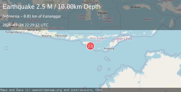 Map of Sumba Region, Indonesia