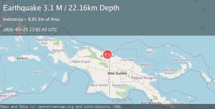 Map of Near North Coast of West Papua