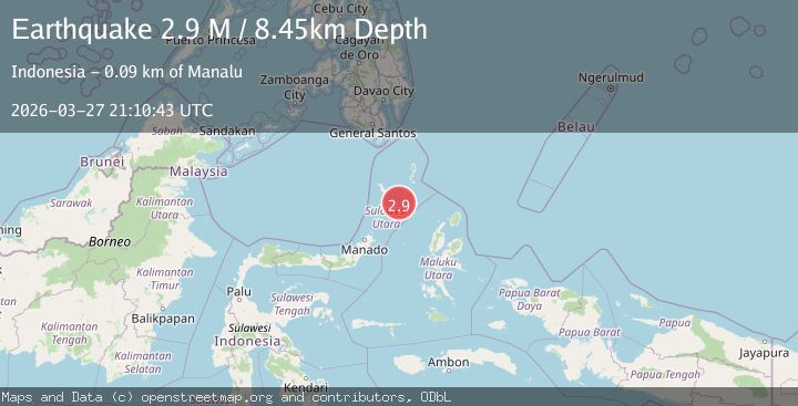 Map of Northern Molucca Sea