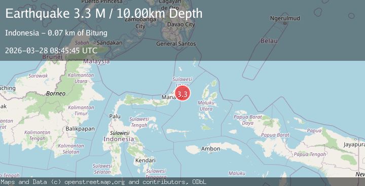 Map of Northern Molucca Sea