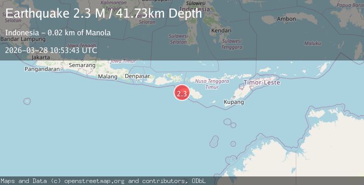 Map of Sumba Region, Indonesia