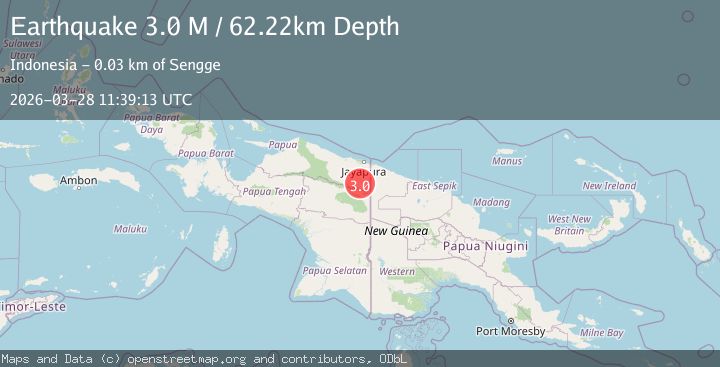 Map of West Papua, Indonesia