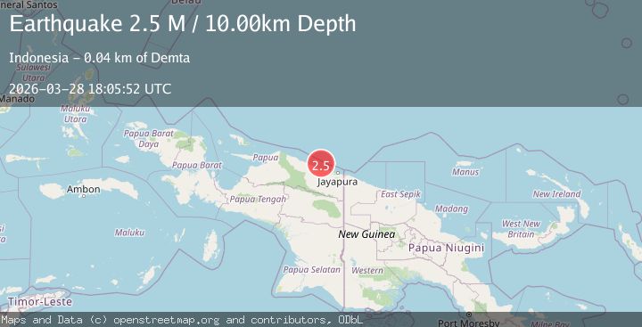 Map of Near North Coast of West Papua