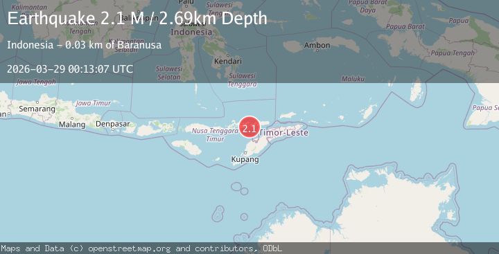 Map of Flores Region, Indonesia