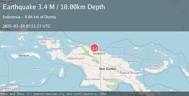 Map of Near North Coast of West Papua