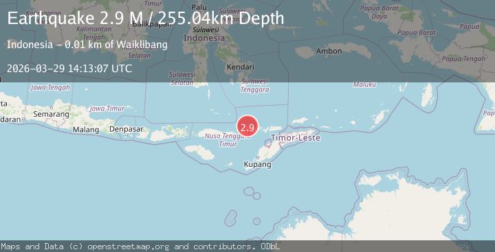 Map of Flores Region, Indonesia