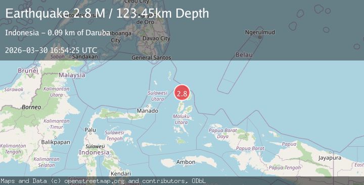 Map of Northern Molucca Sea