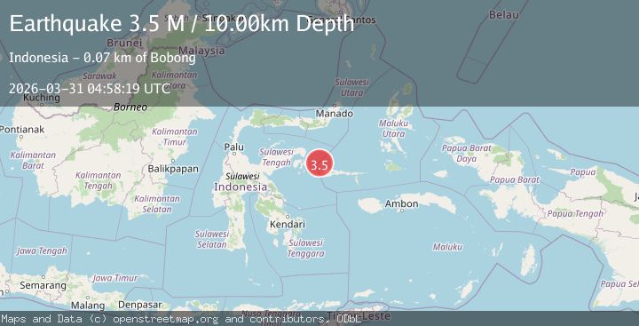 Map of Southern Molucca Sea