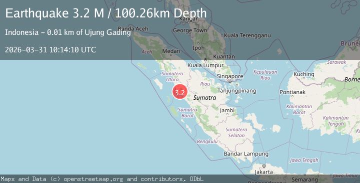 Map of Northern Sumatra, Indonesia