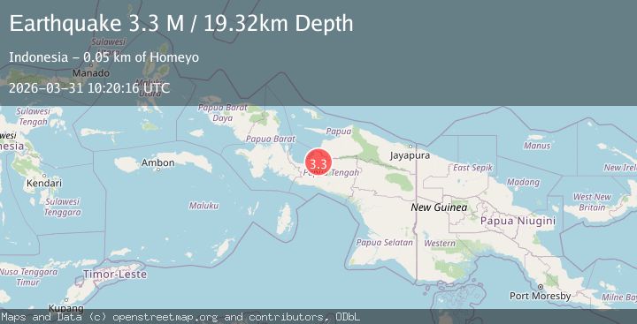 Map of West Papua, Indonesia