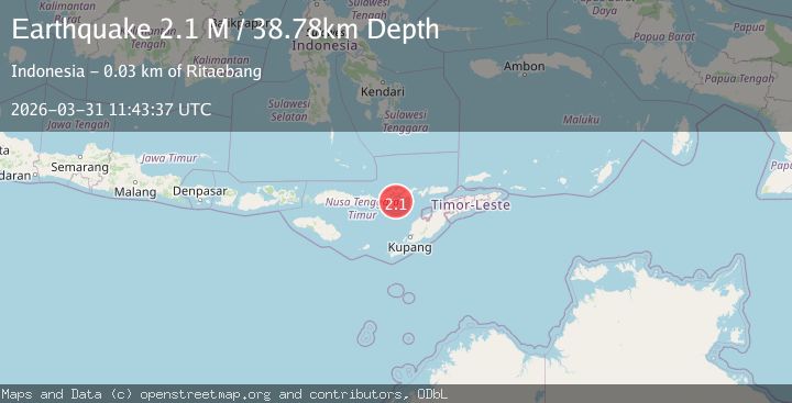 Map of Flores Region, Indonesia