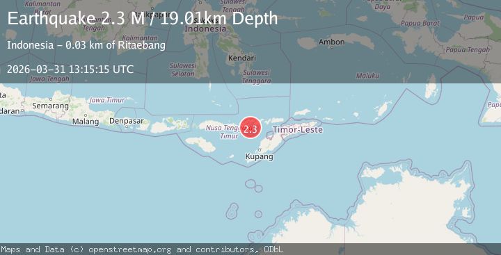Map of Flores Region, Indonesia