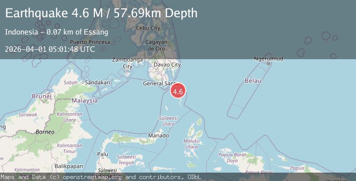 Map of Mindanao, Philippines