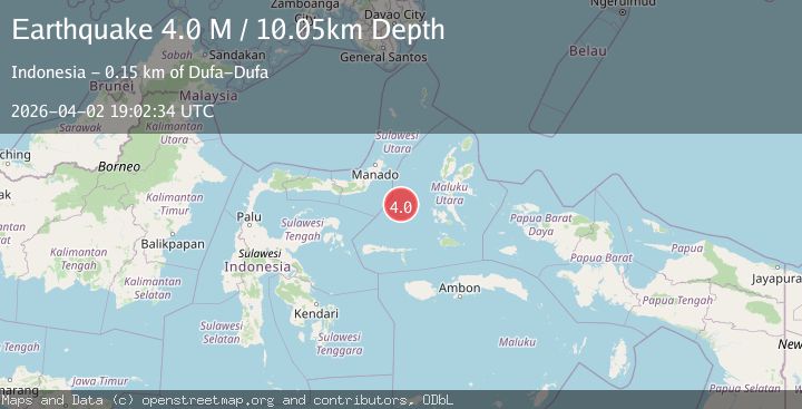 Map of Southern Molucca Sea
