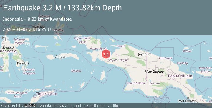 Map of West Papua Region, Indonesia