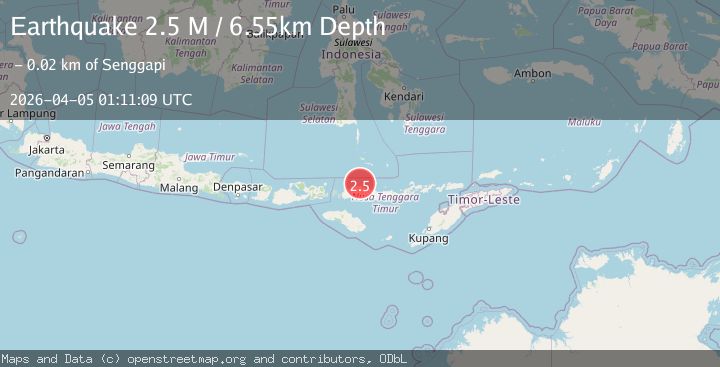 Map of Flores Region, Indonesia