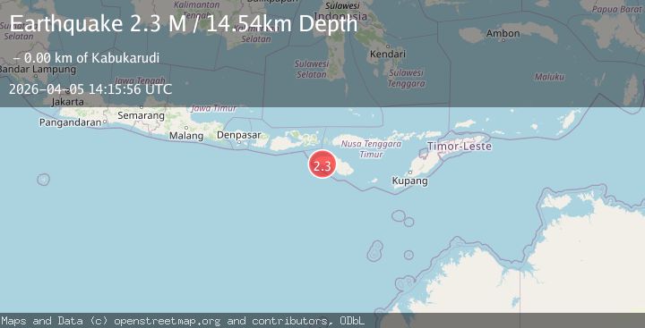 Map of Sumba Region, Indonesia