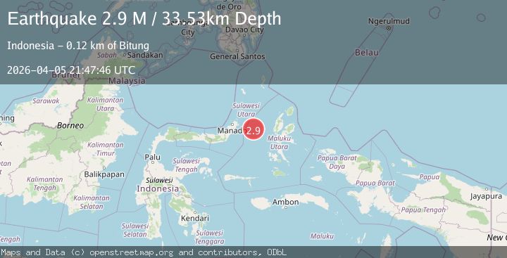 Map of Northern Molucca Sea