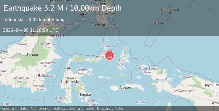 Map of Northern Molucca Sea
