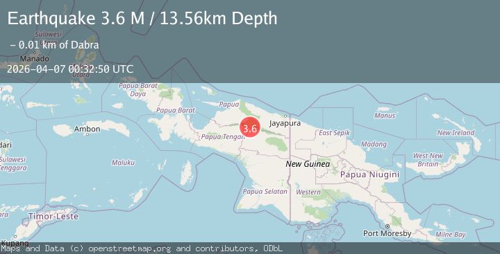 Map of West Papua, Indonesia