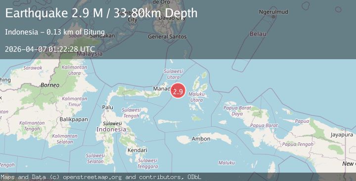 Map of Northern Molucca Sea