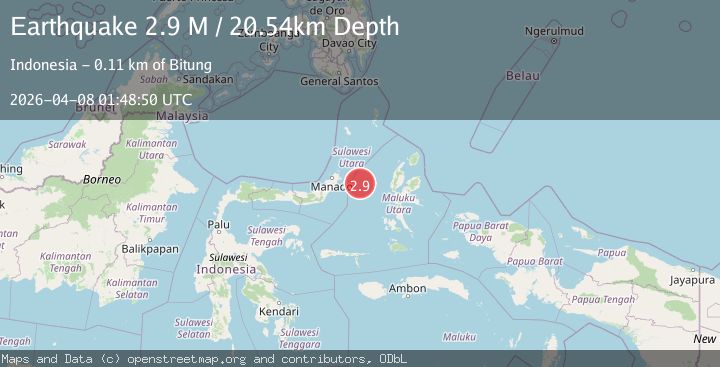 Map of Northern Molucca Sea