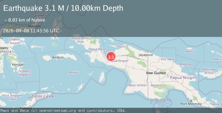 Map of West Papua Region, Indonesia
