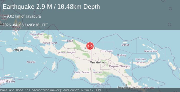 Map of Near North Coast of West Papua