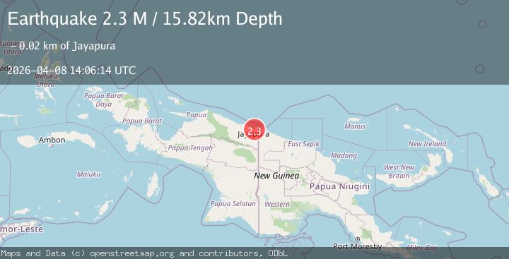 Map of Near North Coast of West Papua