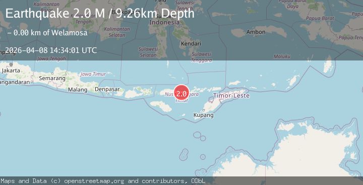 Map of Flores Region, Indonesia