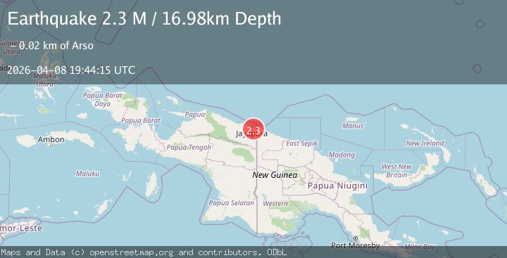 Map of Near North Coast of West Papua