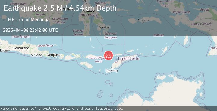 Map of Flores Region, Indonesia