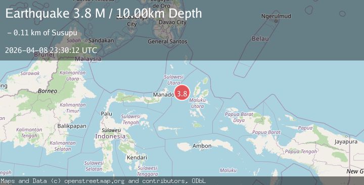 Map of Northern Molucca Sea